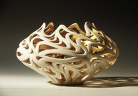 Gilded Ripple Bowl