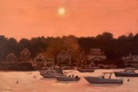 Oak Bluffs Harbor Sunset