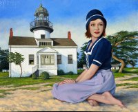 Girl and Lighthouse