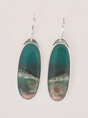 Kathleen Tackleberry 	 - Java Wood Opal Earrings